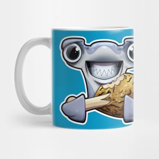 SNAX Hammerhead eating chicken Mug